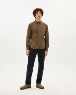 Thinking Mu Pantalon Coton Bio Homme NAVY TRAVEL PANTS - En Marine - Fabriqué En Turquie