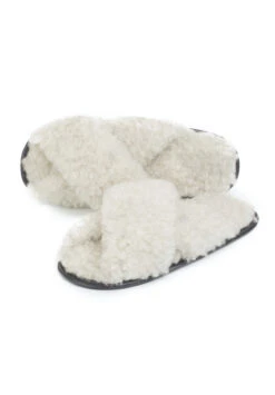 Pantoufle Unisexe TWEEN - Couleur Gris - En Laine Irlandaise