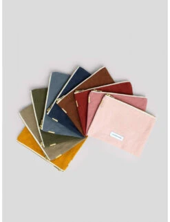 Petite Pochette Femme JUSTINE - En Plusieurs Coloris - En Coton Bio