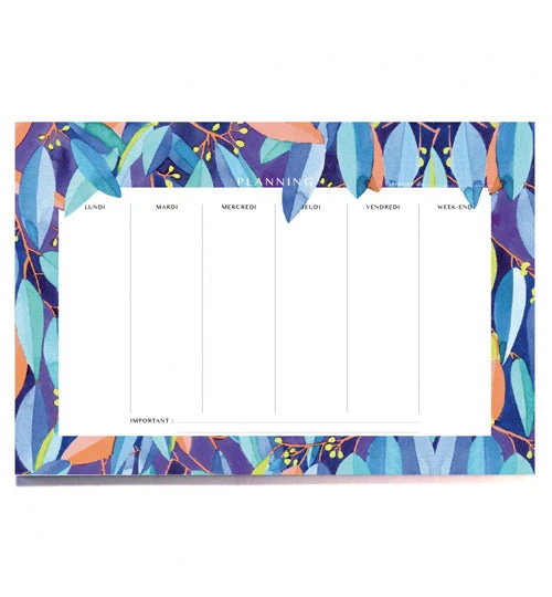 Planning Vierge Par Semaine - Fabriqué En France - En Papier Certifié FSC 4 Planning Vierge Par Semaine - Fabriqué En France - En Papier Certifié FSC - Image 2