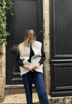 Polaire Sans Manches WALKER - En Plusieurs Coloris - En Laine -Clothing Discounts Store polaire sans manches gris1