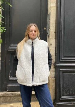 Polaire Sans Manches WALKER - En Plusieurs Coloris - En Laine -Clothing Discounts Store polaire sans manches gris2