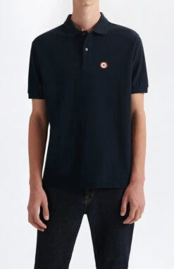 Polo Brodé Homme BEGI - En Bleu Marine - En Coton Bio