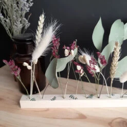 Porte Fleurs Séchées MYRTILLE - En Bois - Sérigraphié à Lyon