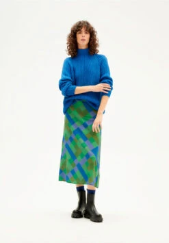 Thinking Mu Pull En Maille Femme FIONA - Couleur Bleu - En Matières Recyclés -Clothing Discounts Store pull en maille femme12webp