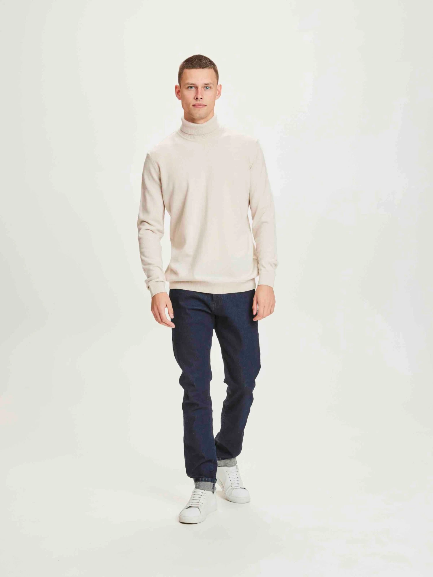 Pul Col Roulé Homme FORREST - Couleur Ecru - En Laine Biologique 3 Pul Col Roulé Homme FORREST - Couleur Ecru - En Laine Biologique