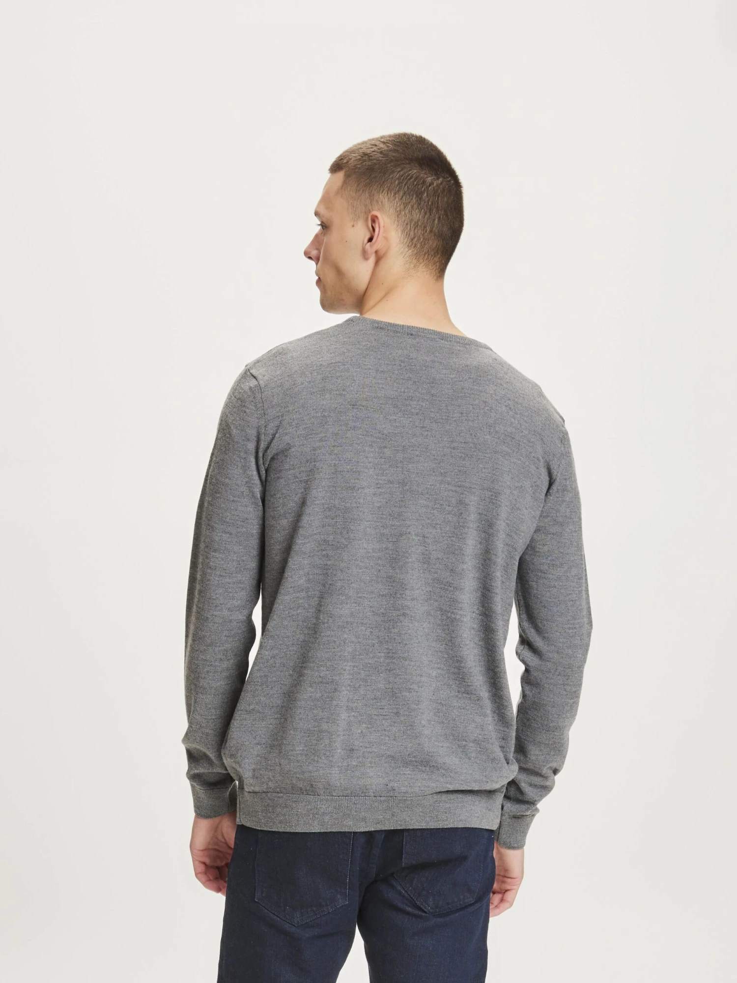 Pull Laine Mérinos Homme FORREST - Couleur Anthracite 4 Pull Laine Mérinos Homme FORREST - Couleur Anthracite - Image 2