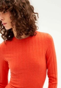 Thinking Mu Robe Longue Manches Longues GINA - En Coton Biologique 10 Thinking Mu Robe Longue Manches Longues GINA - En Coton Biologique -Clothing Discounts Store robe longue manches longues orange1