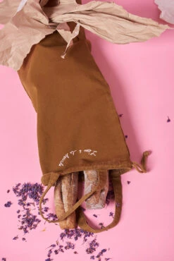 Sac À Pain FARINE KHORASAN - En Coton Biologique - En Caramel