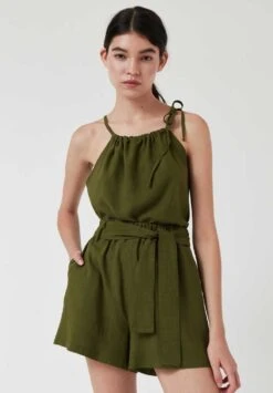 AMT Short Femme MALDIVAS - En Kaki - Fabriqué En Espagne 9 AMT Short Femme MALDIVAS - En Kaki - Fabriqué En Espagne -Clothing Discounts Store short ceinture femme vert