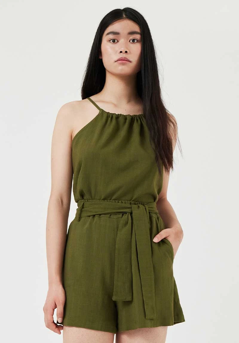 AMT Short Femme MALDIVAS - En Kaki - Fabriqué En Espagne 3 AMT Short Femme MALDIVAS - En Kaki - Fabriqué En Espagne