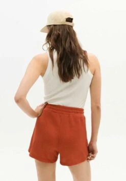 Thinking Mu Short Loose SUE - En Orange Corail - Fabriqué Au Portugal 9 Thinking Mu Short Loose SUE - En Orange Corail - Fabriqué Au Portugal -Clothing Discounts Store short court femme orange3