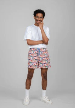 Brava Fabrics Short De Bain Homme ARTISAN - En Polyester Recyclé -Clothing Discounts Store short de bain multicolor1