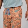 Brava Fabrics Short De Bain Homme GAMBAS - En Polyester Recyclé -Clothing Discounts Store short de bain orange