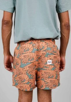 Brava Fabrics Short De Bain Homme GAMBAS - En Polyester Recyclé 9 Brava Fabrics Short De Bain Homme GAMBAS - En Polyester Recyclé -Clothing Discounts Store short de bain orange4