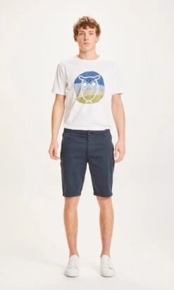Short Homme Habillé CHUCK - En Bleu Marine - En Coton Bio