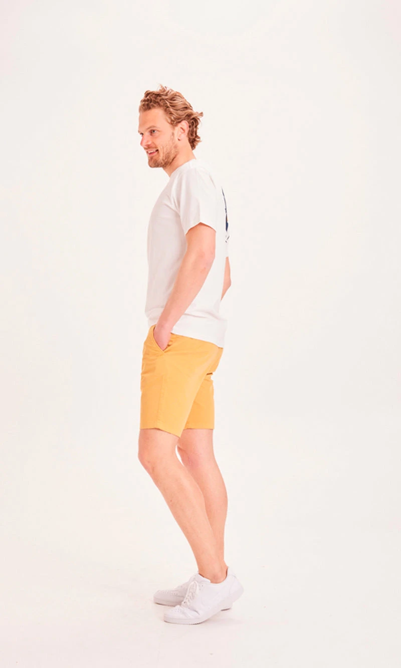 Short Homme Habillé CHUCK - En Jaune - En Coton Bio 4 Short Homme Habillé CHUCK - En Jaune - En Coton Bio - Image 2