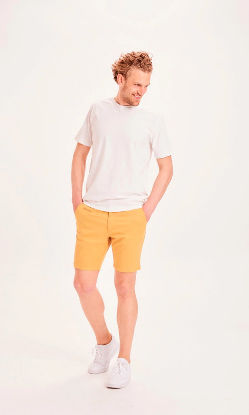 Short Homme Habillé CHUCK - En Jaune - En Coton Bio