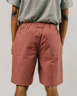 Brava Fabrics Short Oversize Homme RIBSTOP - En Rose Foncé - En Coton -Clothing Discounts Store short oversize homme ribstop brava fabrics rose fonce dos