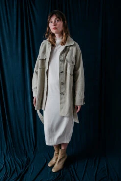 Surchemise Beige Femme - En Coton Bio - Fabriquée Au Portugal