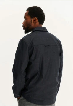 Surchemise En Laine Vierge Mixte LENO - Couleur Marine -Clothing Discounts Store surchemise en laine vierge marine2