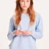 Sweat Bleu Ciel Femme DAPHNE - En Coton Bio GOTS -Clothing Discounts Store sweat bleu ciel femme daphne
