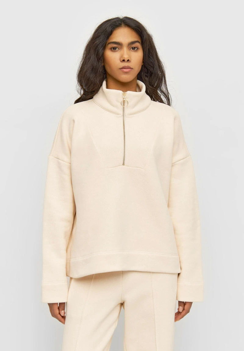 Sweat Col Zippé HALF ZIP - En Coton Bio