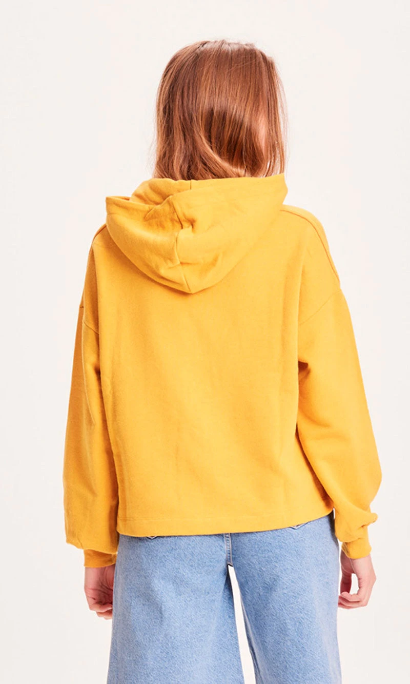 Sweat Coloré Femme REBORN ERICA - En Jaune - En Coton Bio Et Polyester Recyclés 5 Sweat Coloré Femme REBORN ERICA - En Jaune - En Coton Bio Et Polyester Recyclés - Image 3