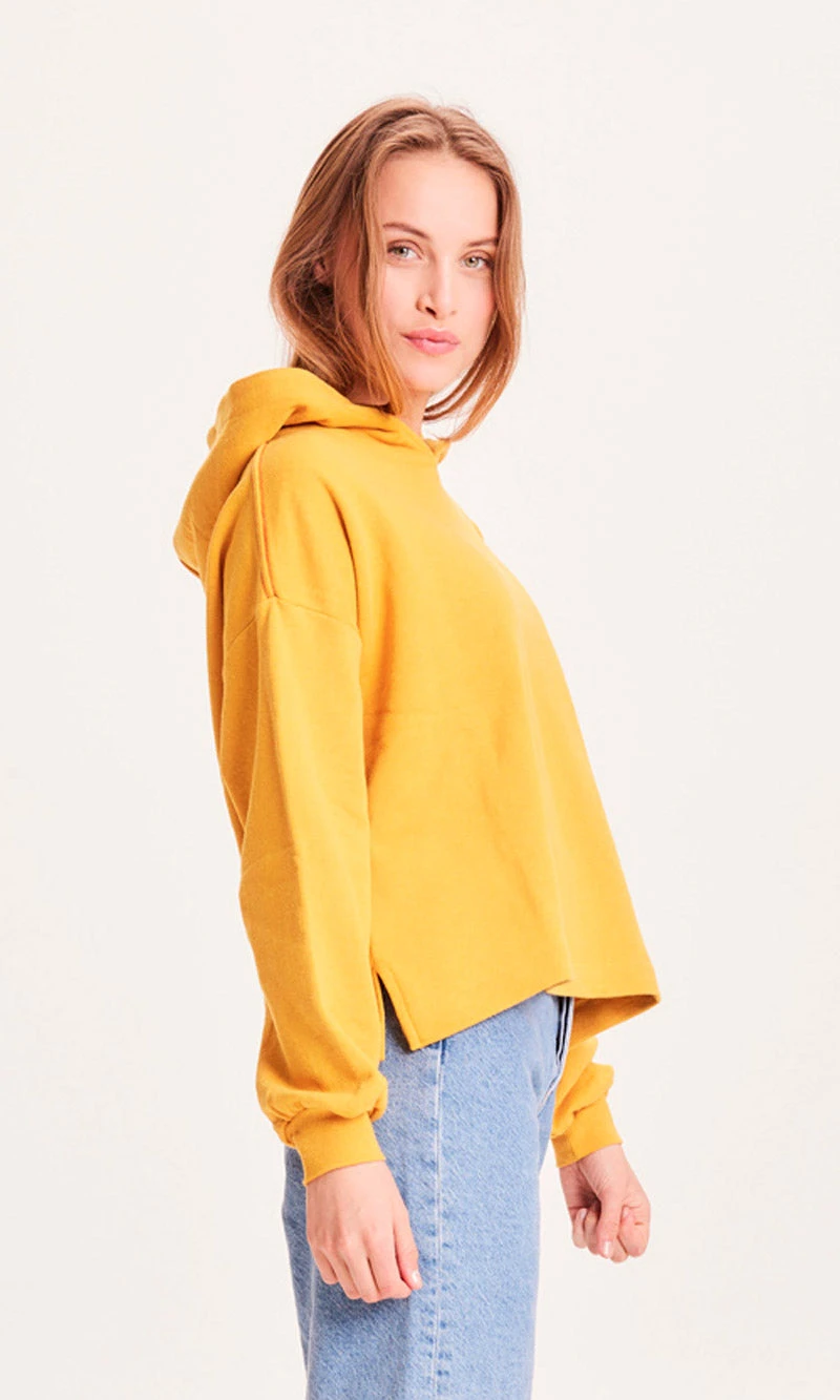 Sweat Coloré Femme REBORN ERICA - En Jaune - En Coton Bio Et Polyester Recyclés 4 Sweat Coloré Femme REBORN ERICA - En Jaune - En Coton Bio Et Polyester Recyclés - Image 2