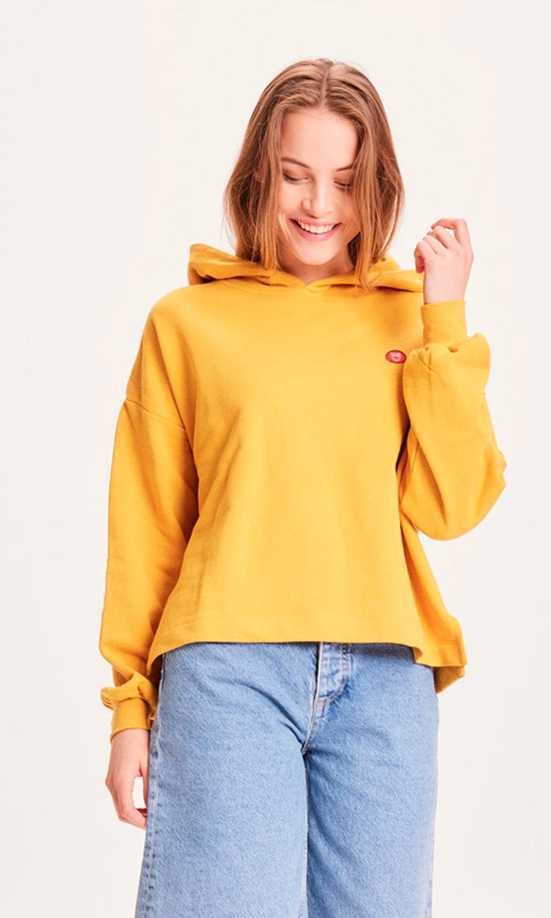 Sweat Coloré Femme REBORN ERICA - En Jaune - En Coton Bio Et Polyester Recyclés 3 Sweat Coloré Femme REBORN ERICA - En Jaune - En Coton Bio Et Polyester Recyclés