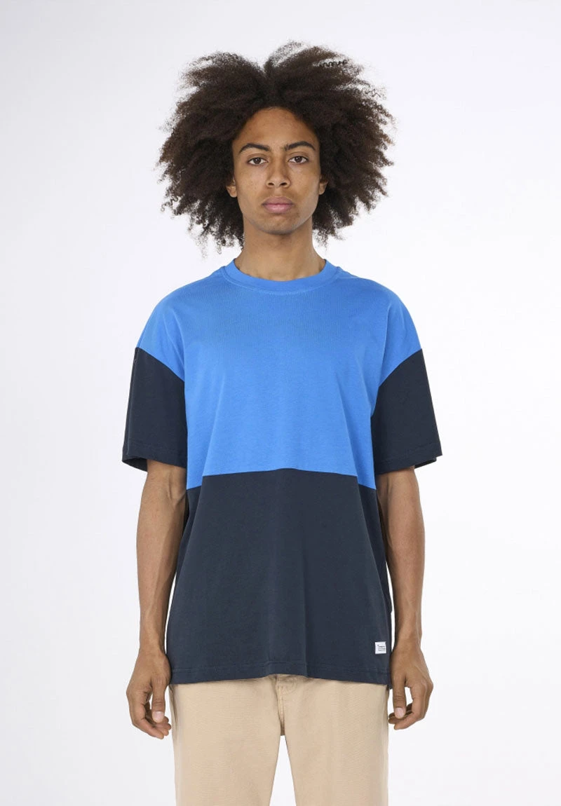 T-shirt Bicolore STRIPED - Fabriqué Au Turquie - En Coton Bio