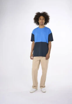 Clothing Discounts Store 38 Clothing Discounts Store -Clothing Discounts Store t shirt bicolore homme bleu1