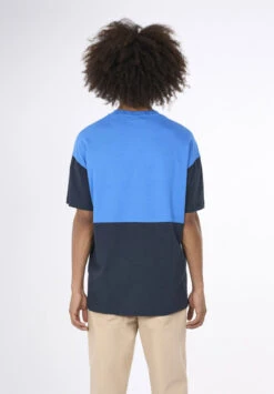 T-shirt Bicolore STRIPED - Fabriqué Au Turquie - En Coton Bio 16 T-shirt Bicolore STRIPED - Fabriqué Au Turquie - En Coton Bio -Clothing Discounts Store t shirt bicolore homme bleu2