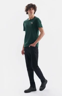 T Shirt Fleur Homme MARGA - En Vert Sapin - En Coton Biologique 7 T Shirt Fleur Homme MARGA - En Vert Sapin - En Coton Biologique -Clothing Discounts Store t shirt fleur homme vert sapin profil