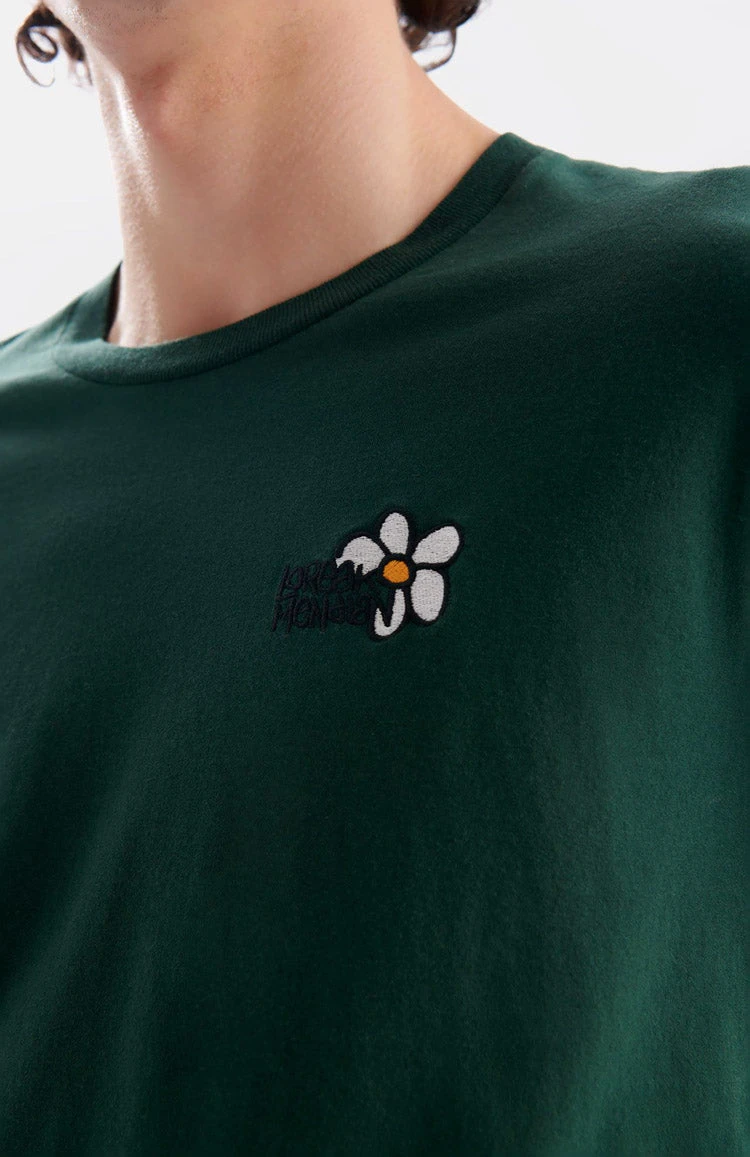 T Shirt Fleur Homme MARGA - En Vert Sapin - En Coton Biologique 6 T Shirt Fleur Homme MARGA - En Vert Sapin - En Coton Biologique - Image 4