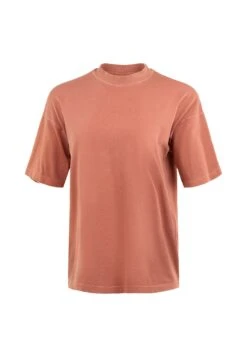 T-shirt Femme NUANCE BY NATURE VIOLET - En Brique - En Coton Biologique -Clothing Discounts Store t shirt oversize femme nuance by nature violet brique packshot