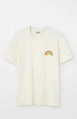 T Shirt Coton Bio RAINBOW - Fabriqué Au Portugal - En Plusieurs Couleurs 15 T Shirt Coton Bio RAINBOW - Fabriqué Au Portugal - En Plusieurs Couleurs -Clothing Discounts Store t shirt rainbow homme ecru packshot