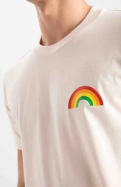 T Shirt Coton Bio RAINBOW - Fabriqué Au Portugal - En Plusieurs Couleurs 14 T Shirt Coton Bio RAINBOW - Fabriqué Au Portugal - En Plusieurs Couleurs -Clothing Discounts Store t shirt rainbow homme ecru zoom rainbow