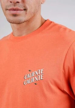 Brava Fabrics T Shirt CALIENTE - En Coton Biologique - Fabriqué Au Portugal -Clothing Discounts Store tee shirt caliente1