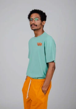 Brava Fabrics T Shirt GAMBAS - En Coton Biologique - Fabriqué Au Portugal -Clothing Discounts Store tee shirt homme