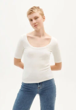 Thinking Mu Tee-shirt 3/4 Femme SUNFLOWER - En Noir Ou Blanc -Clothing Discounts Store tee shirt maches trois quart blanc