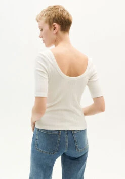 Thinking Mu Tee-shirt 3/4 Femme SUNFLOWER - En Noir Ou Blanc -Clothing Discounts Store tee shirt maches trois quart blanc3