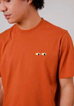 Brava Fabrics Tee-shirt EYES - En Coton Biologique - En Plusieurs Coloris 11 Brava Fabrics Tee-shirt EYES - En Coton Biologique - En Plusieurs Coloris -Clothing Discounts Store tee shirt orange