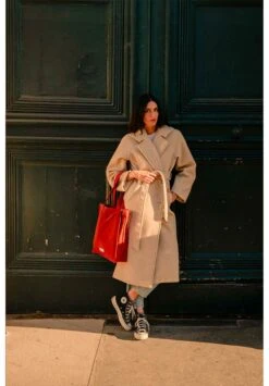 Tote Bag Zippé - En Plusieurs Coloris - En Coton Bio -Clothing Discounts Store tote bag zippe rouille