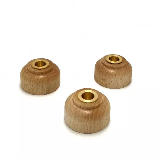 Bougeoirs En Bois TERRACOTTA - En Hêtre Massif 4 Bougeoirs En Bois TERRACOTTA - En Hêtre Massif - Image 2