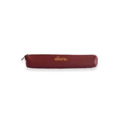 Trousse En Cuir Vegan Ronde LILAS - En Plusieurs Coloris - En Toile Végétale -Clothing Discounts Store trousse cuir vegan ronde lilas ALENORE bordeaux face