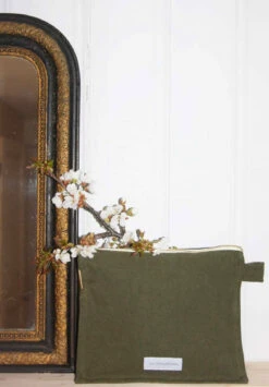 Trousse De Toilette ALEX - En Plusieurs Coloris - En Coton Bio -Clothing Discounts Store trousse de toilette vert