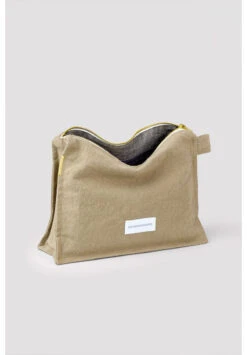 Trousse De Toilette ALEX - En Plusieurs Coloris - En Coton Bio -Clothing Discounts Store trousse de toilette vert celadon1