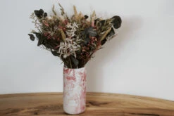 Vase Effet Marbré - En Plusieurs Coloris - En Béton -Clothing Discounts Store vase effet marbre LA FABRIK rose fleurs