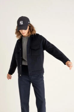 Veste Courte Mixte PALMA - En Marine - En Laine